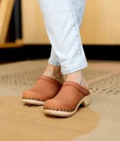 Athens studded clog mule