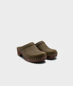 Athens studded clog mule