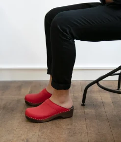 Bergen studded clog mule