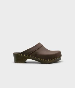 Bergen studded clog mule