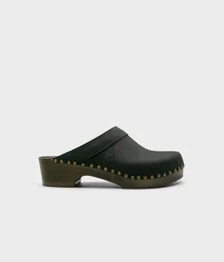 Bergen studded clog mule