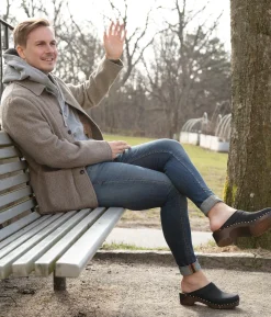 Bergen studded clog mule