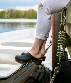 Bergen studded clog mule