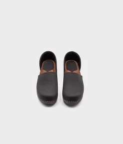 Brett low closed-back clogs