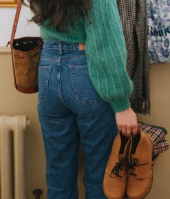 Chukka cap toe clog boots