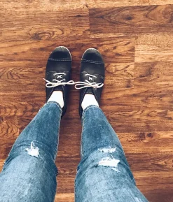 Chukka cap toe clog boots