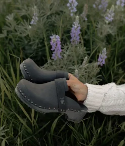 Florence studded clog mule