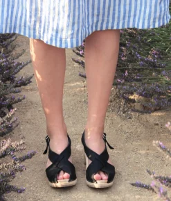 Morocco crossed clog sandal