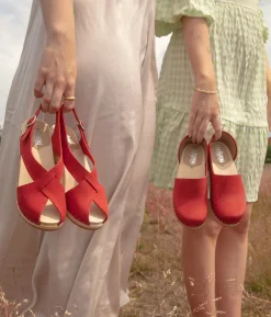 Morocco crossed clog sandal