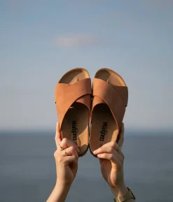 Soria criss-cross cork sandal