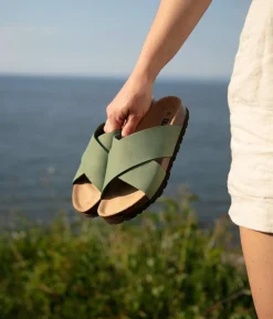 Soria criss-cross cork sandal