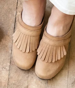Venice fringed clog mule