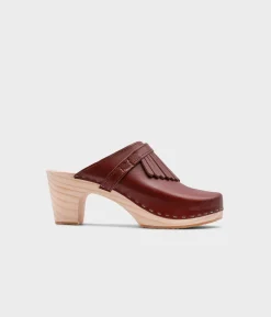 Venice fringed clog mule