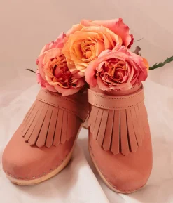 Venice fringed clog mule