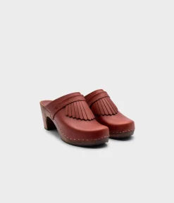 Venice fringed clog mule