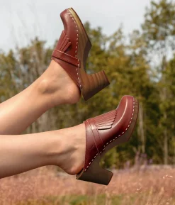 Venice fringed clog mule