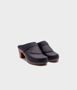 Venice fringed clog mule